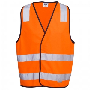 Hi Vis Reflective Safety Vest Day/Night Use Orange Large (each)