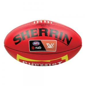 Sherrin Official AFLW Australian Rules Game Ball Red 4 (29700 Loyalty Points)