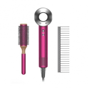 Dyson Supersonic Hairdryer Fuchsia/Fuchsia with Brush and Comb (73400 Loyalty Po