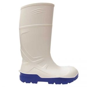 Best Ever PU White Gumboot Safety Toe (Pair)