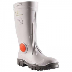 PVC White Gumboots Safety Toe Mens (Pair)
