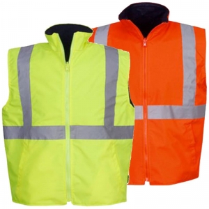 Reversible Hi Vis Reflective Safety Vest Day/Night Use (Each)