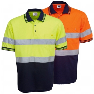 Hi Vis Short Sleeve Polyester Day/Night Polo (each)