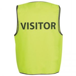 Safety Vest Day Use Yellow with Visitor Print (each)